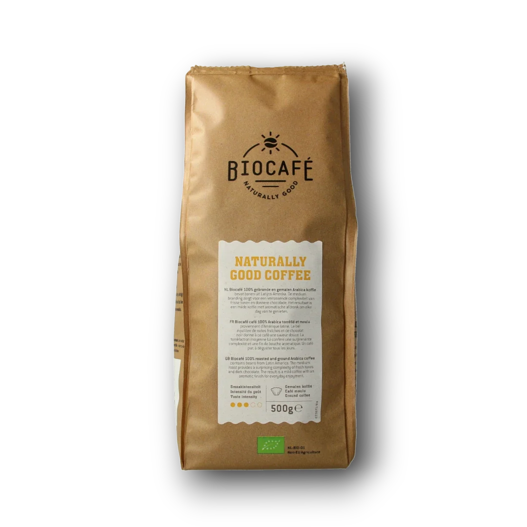 Biocafe Arabica gemalen bio 500.00 Gram
