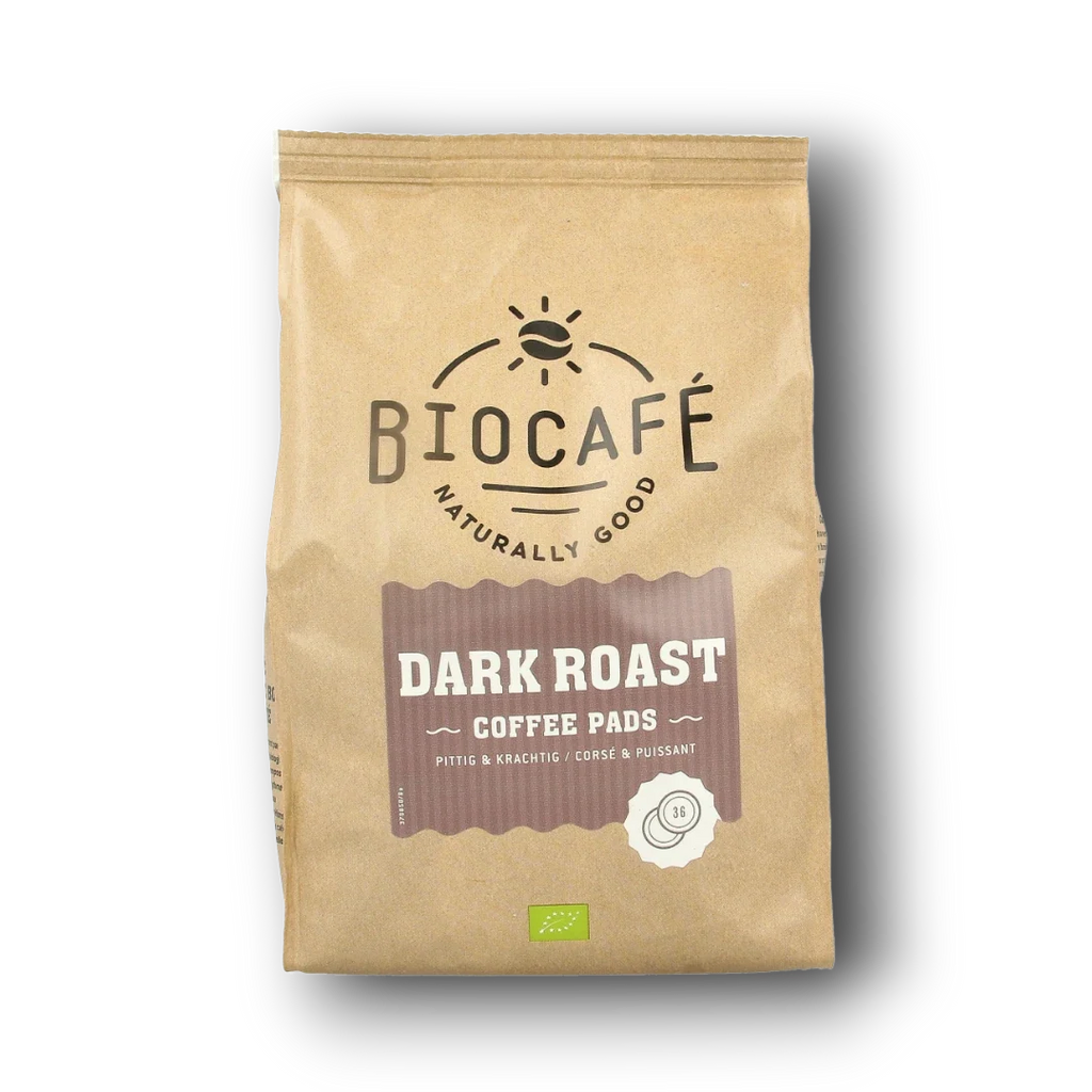 Biocafe Coffee pads dark roast bio 36.00 Stuks