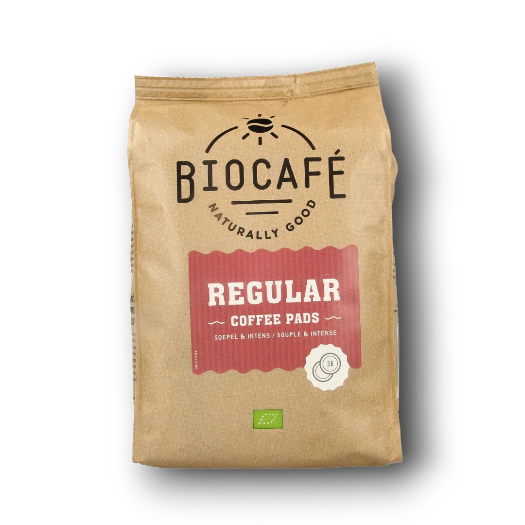 Biocafe Coffee pads regular bio 36.00 Stuks