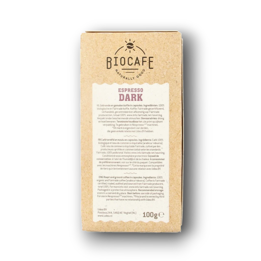 Biocafe Espresso capsules bio 20 Stuks