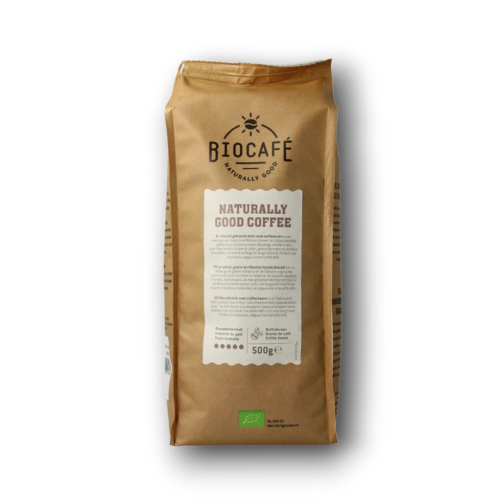 Biocafe Koffiebonen dark roast bio 500.00 Gram