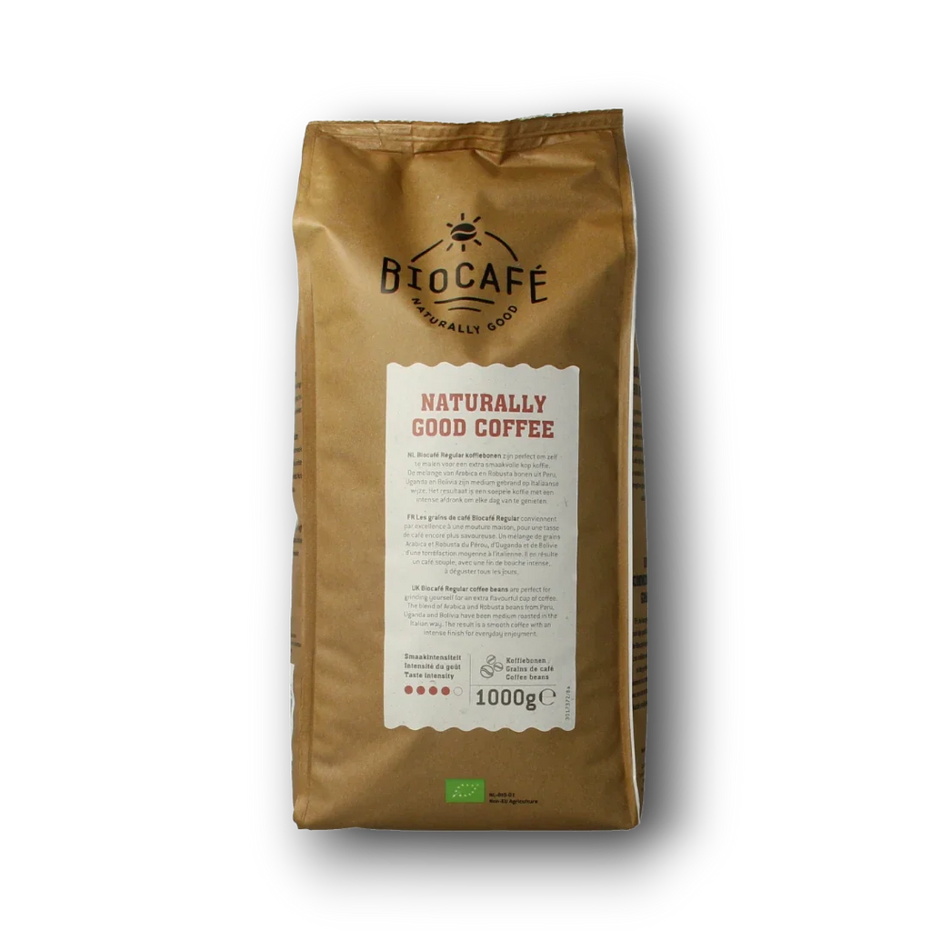 Biocafe Koffiebonen regular bio 1.00 Kilogram