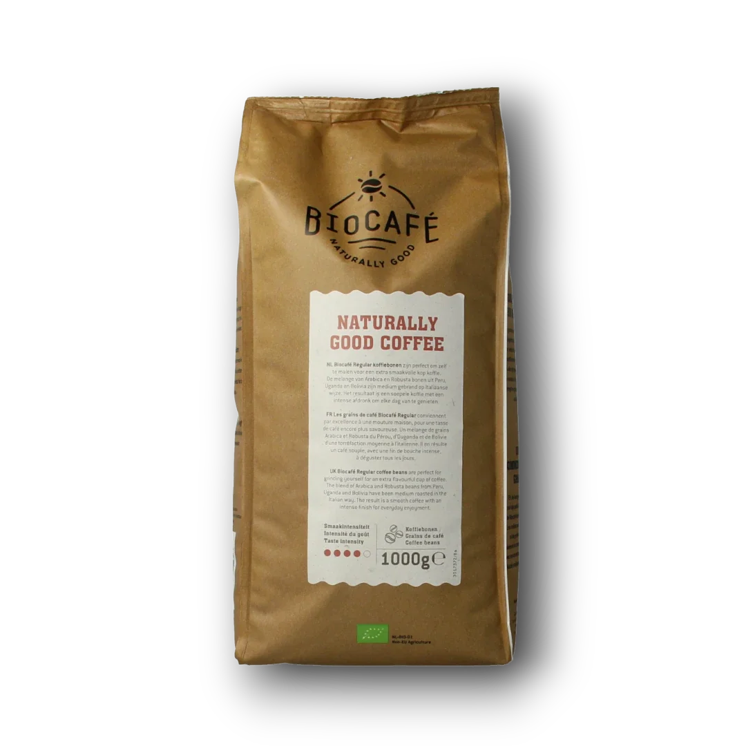 Biocafe Koffiebonen regular bio 1.00 Kilogram