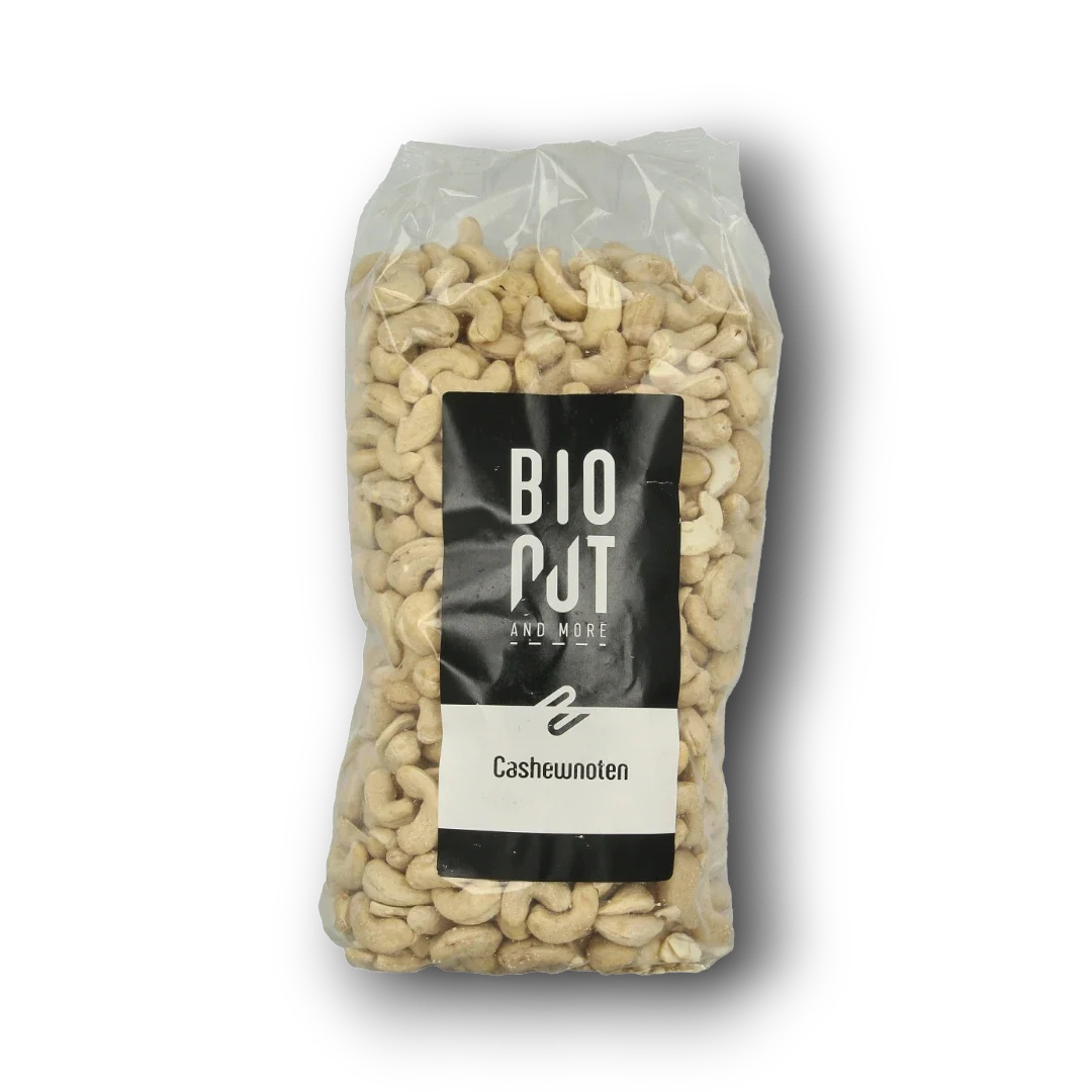 Bionut Cashewnoten ongezouten bio 1.00 Kilogram