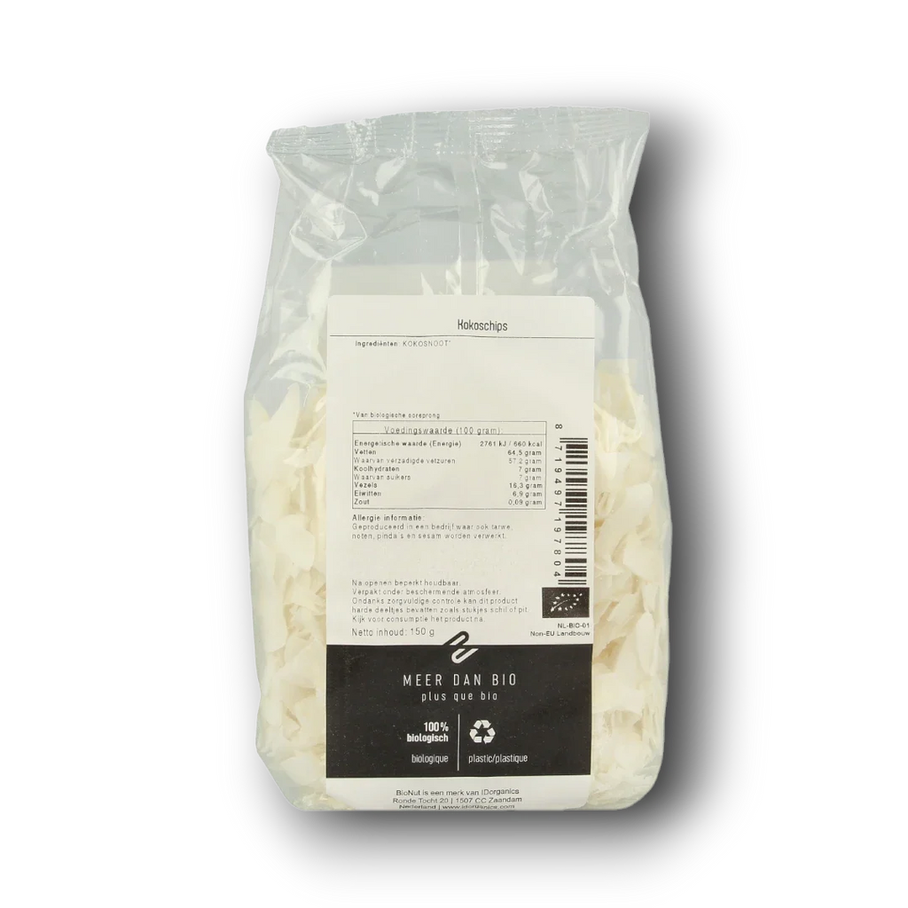 Bionut Kokoschips raw bio 150.00 Gram