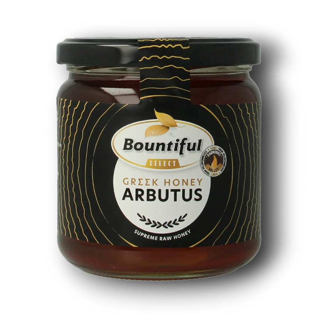 Bountiful select Griekse rauwe honing arbutus 500.00 Gram