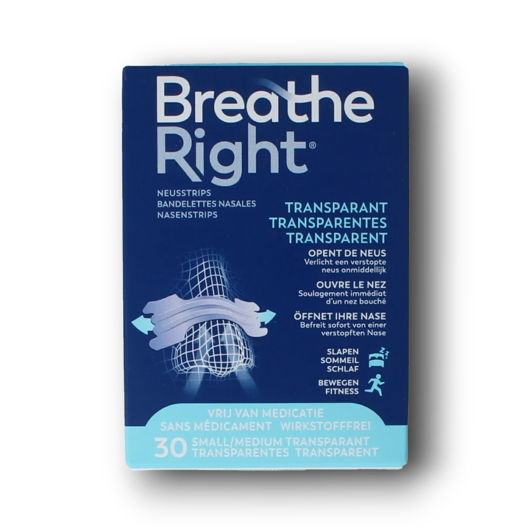 Breathe Right Neusstrips clear 30.00 Stuks