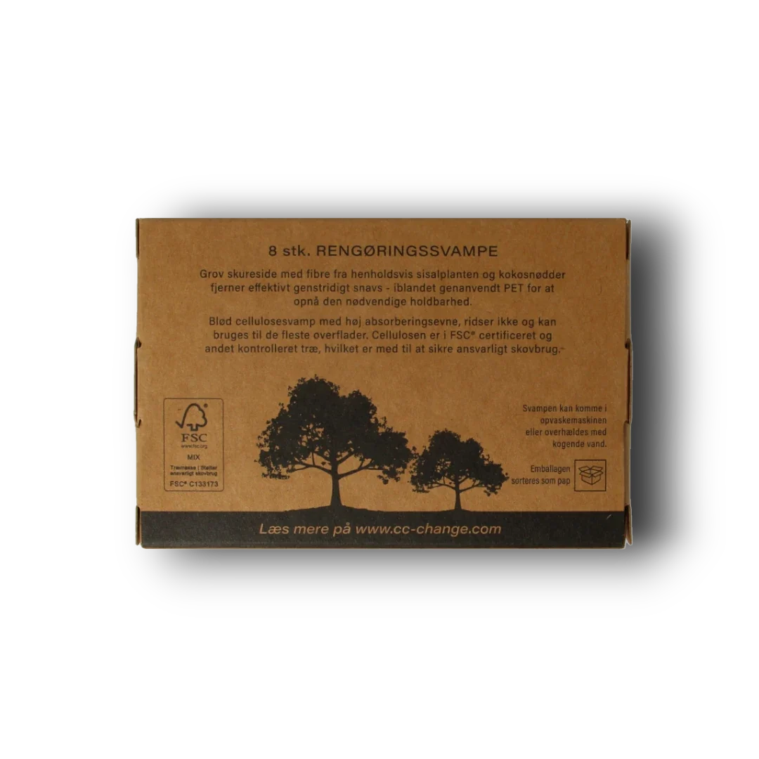 CC Hansen Kleine schuursponsjes plantenvezels uit kokosnoot 8 Stuks