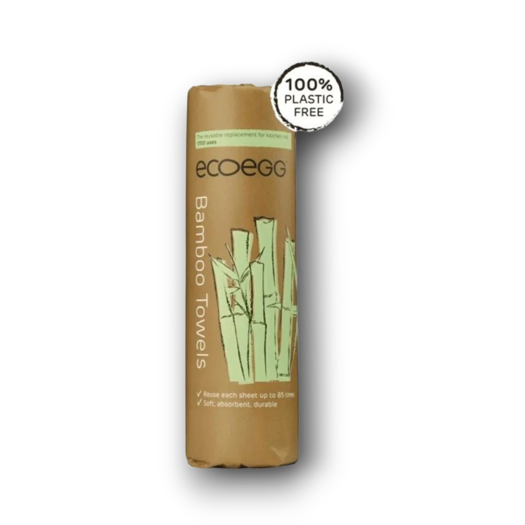 Eco Egg Bamboo schoonmaakdoekjes op rol 20.00 Stuks
