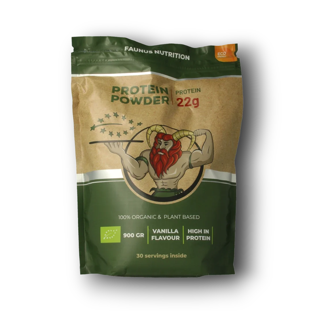 Faunus Nutrition Proteine gefermenteerd vanille bio 900.00 Gram