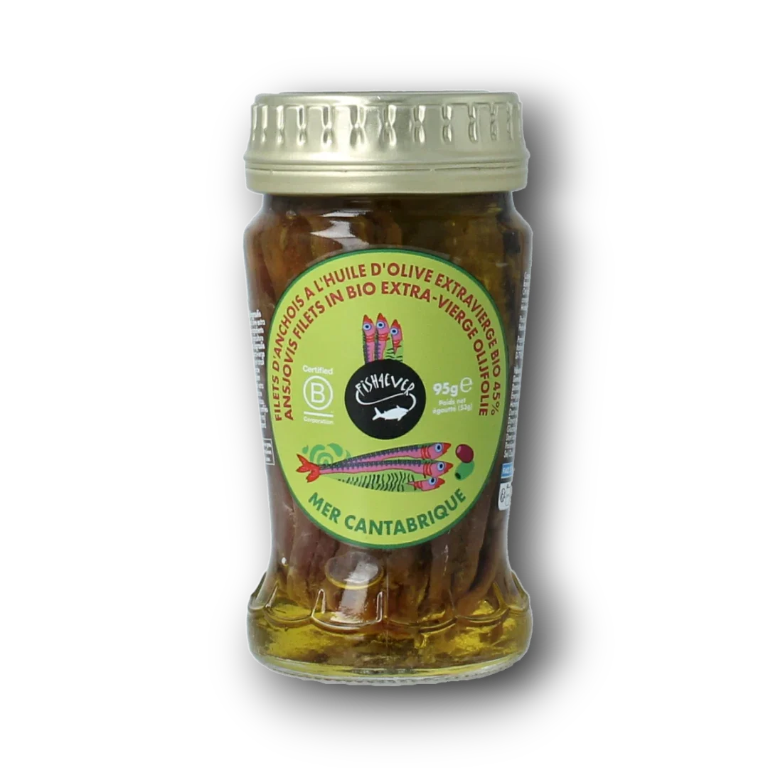 Fish 4 Ever Ansjovisfilet in olijfolie 95.00 Gram