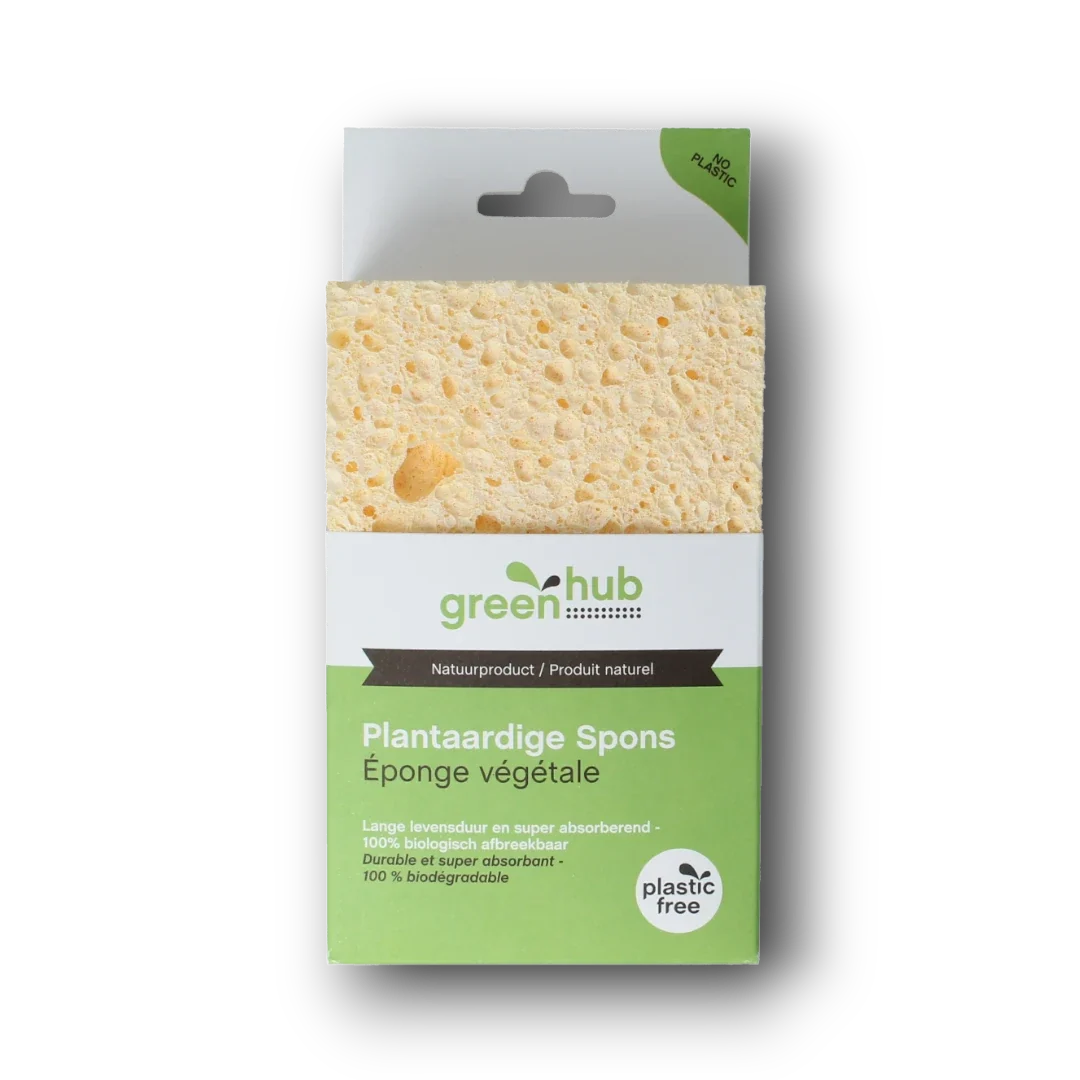 Greenhub  Spons plantaardig 14x9x3,5cm 1.00 Stuks