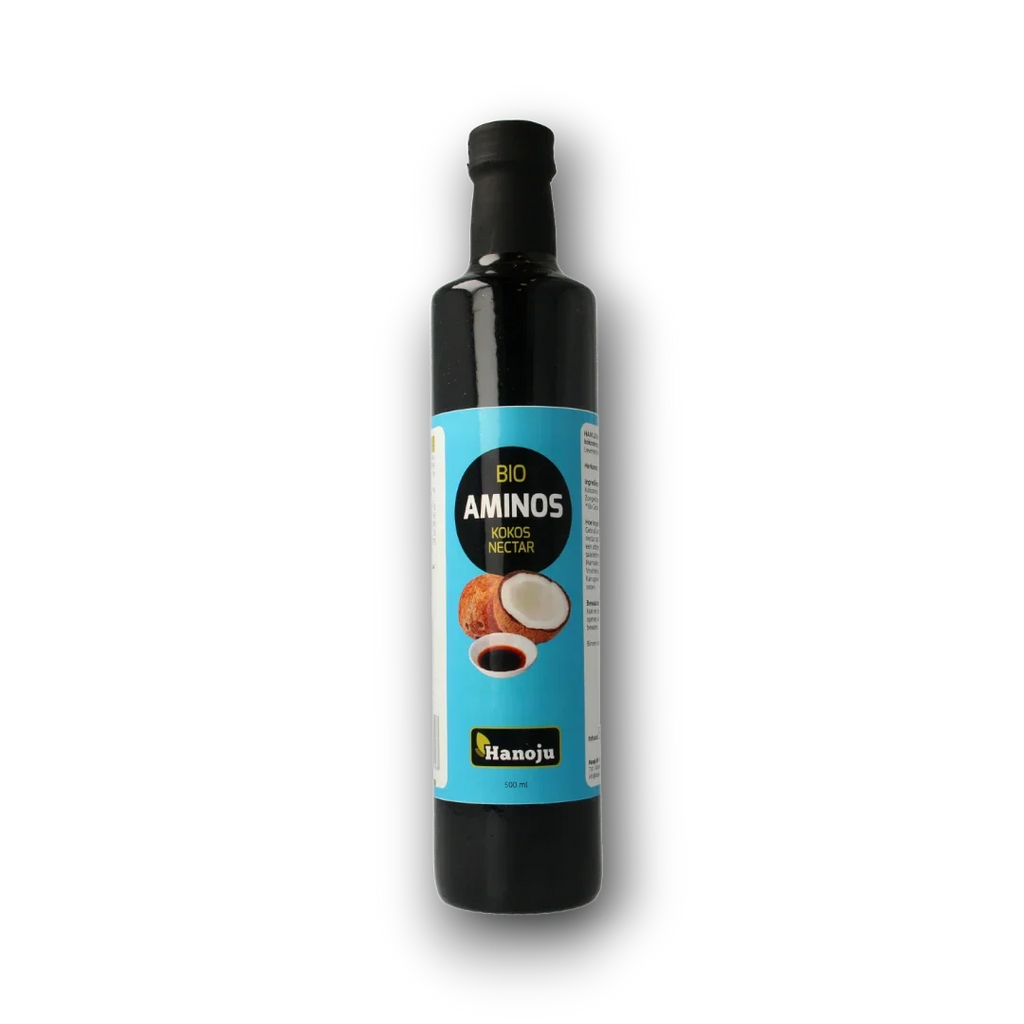 Hanoju Aminos kokosnoot nectar bio 500.00 Milliliter