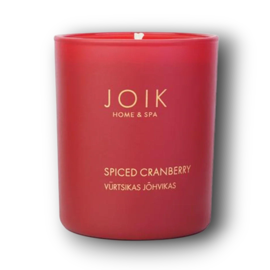 Joik Organics Soywax kaars spiced cranberry 145.00 Gram