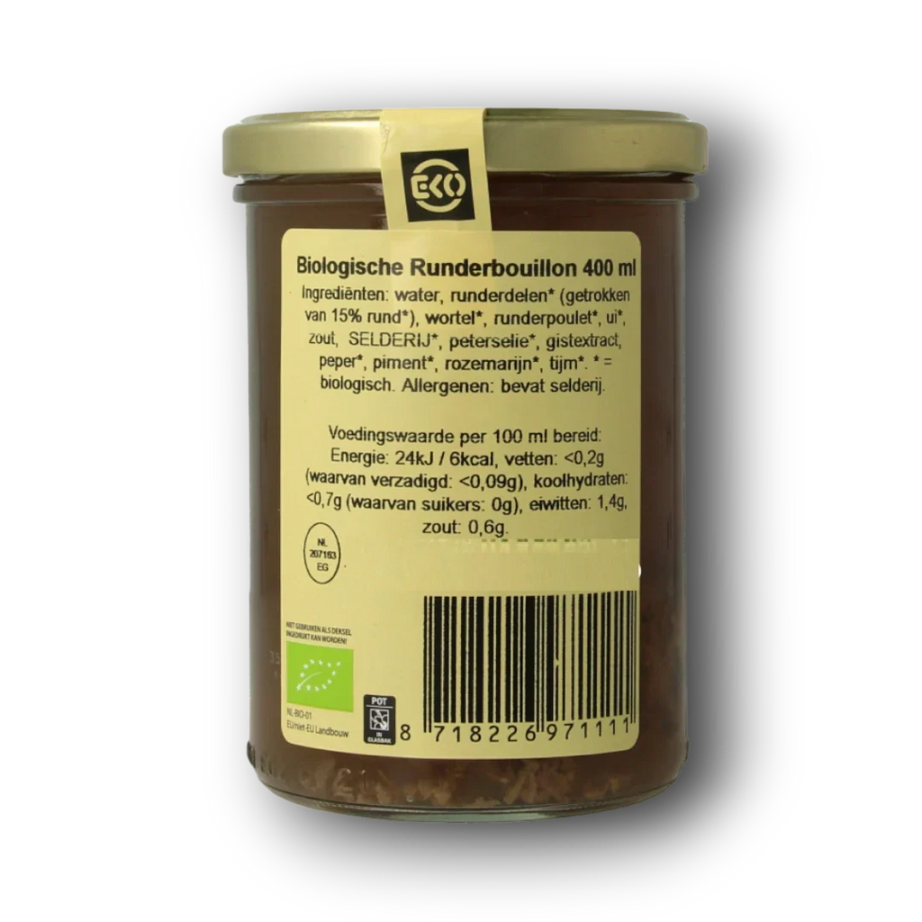 Kleinstesoepfabriek Runderbouillon bio 400 Milliliter