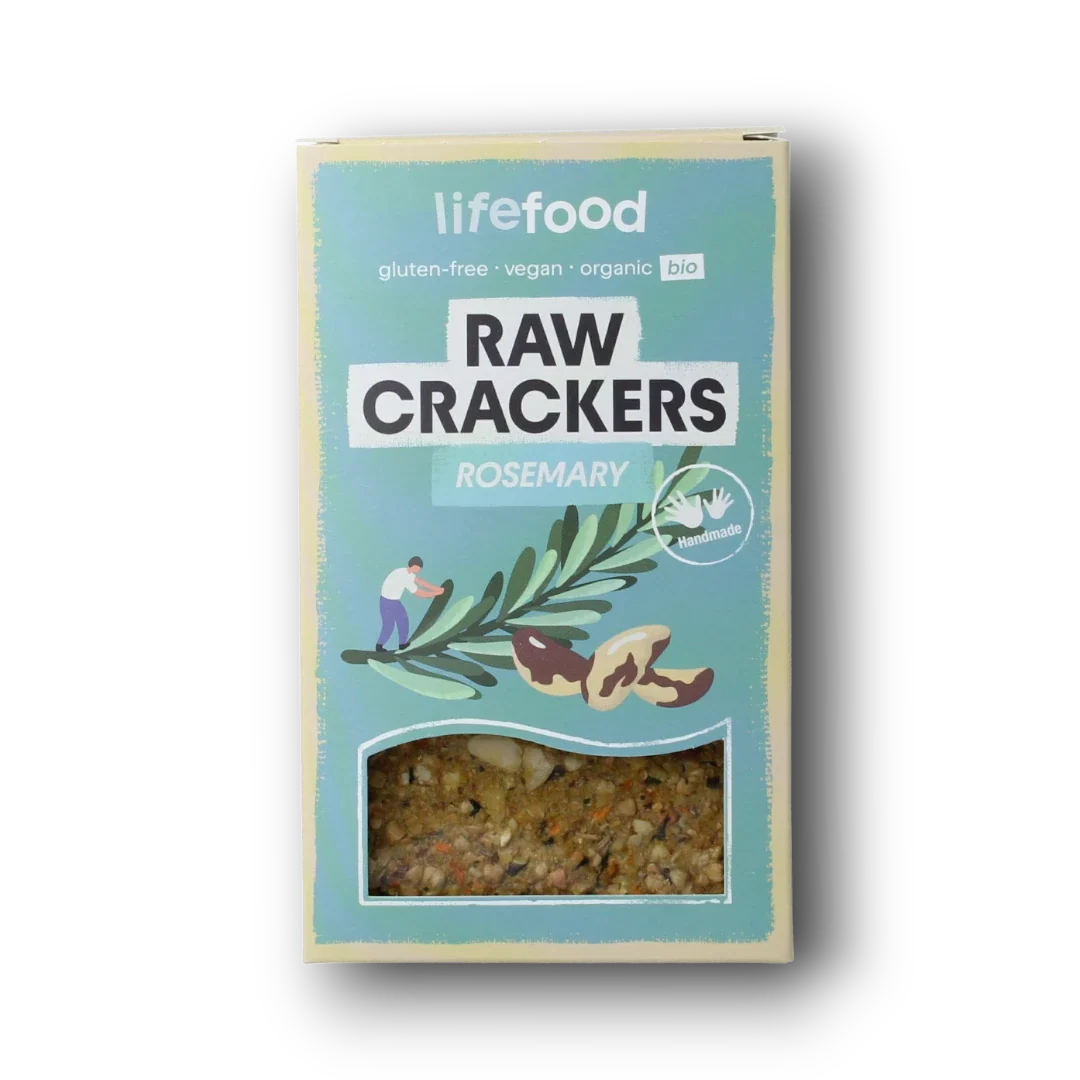 Lifefood Life crackers rozemarijn raw bio 90.00 Gram