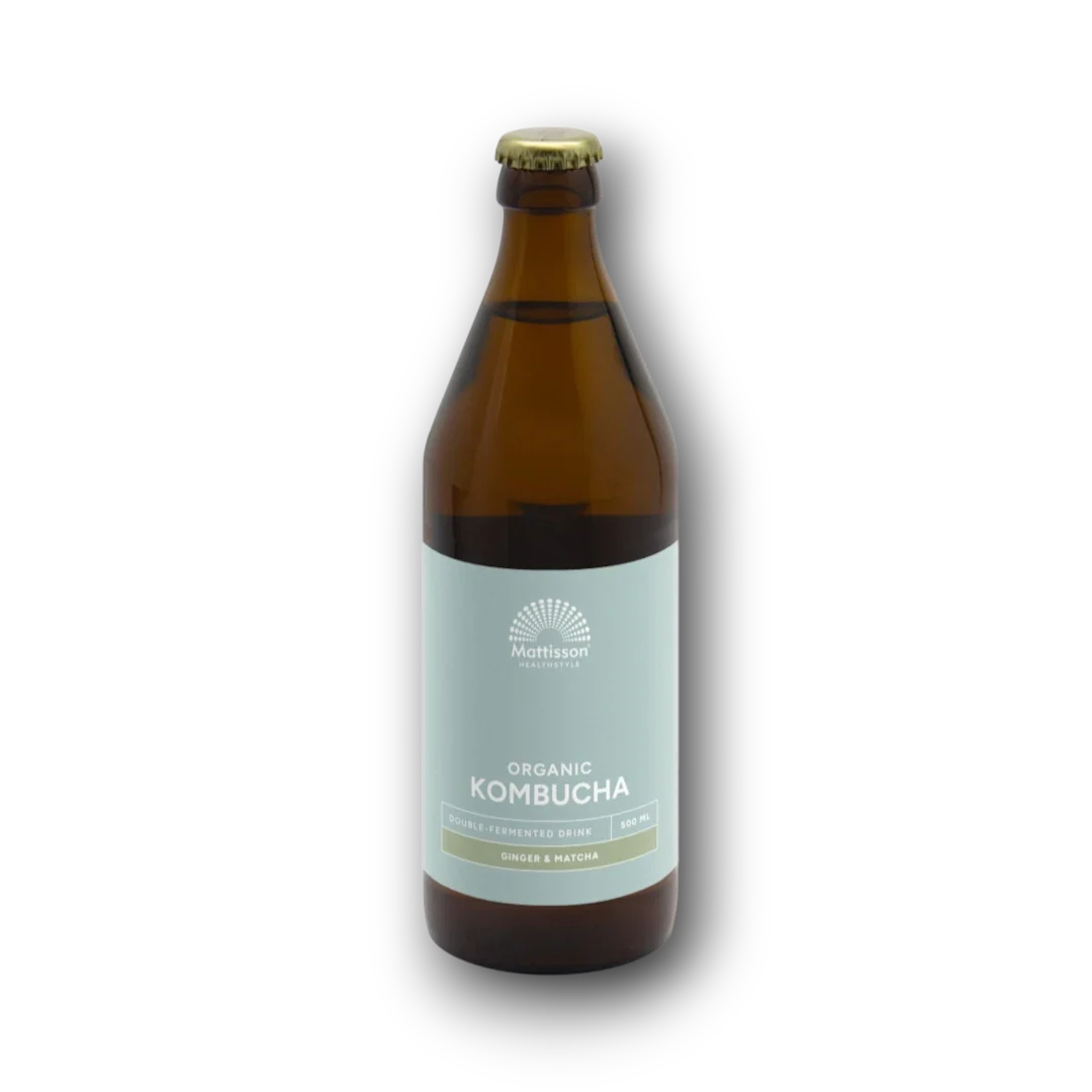 Mattisson Kombucha ginger & matcha double fermented bio 500 Milliliter