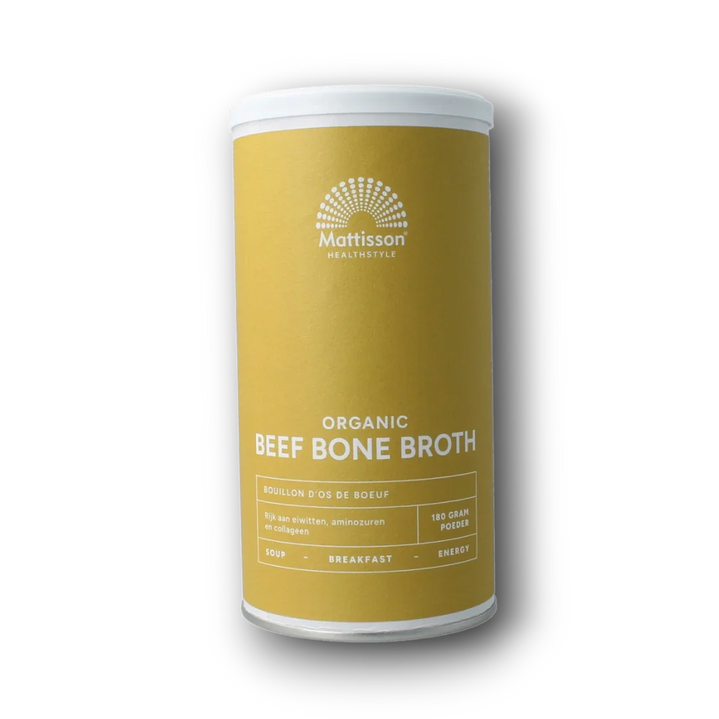 Mattisson Organic beef bone broth botten bouillon bio 180.00 Gram