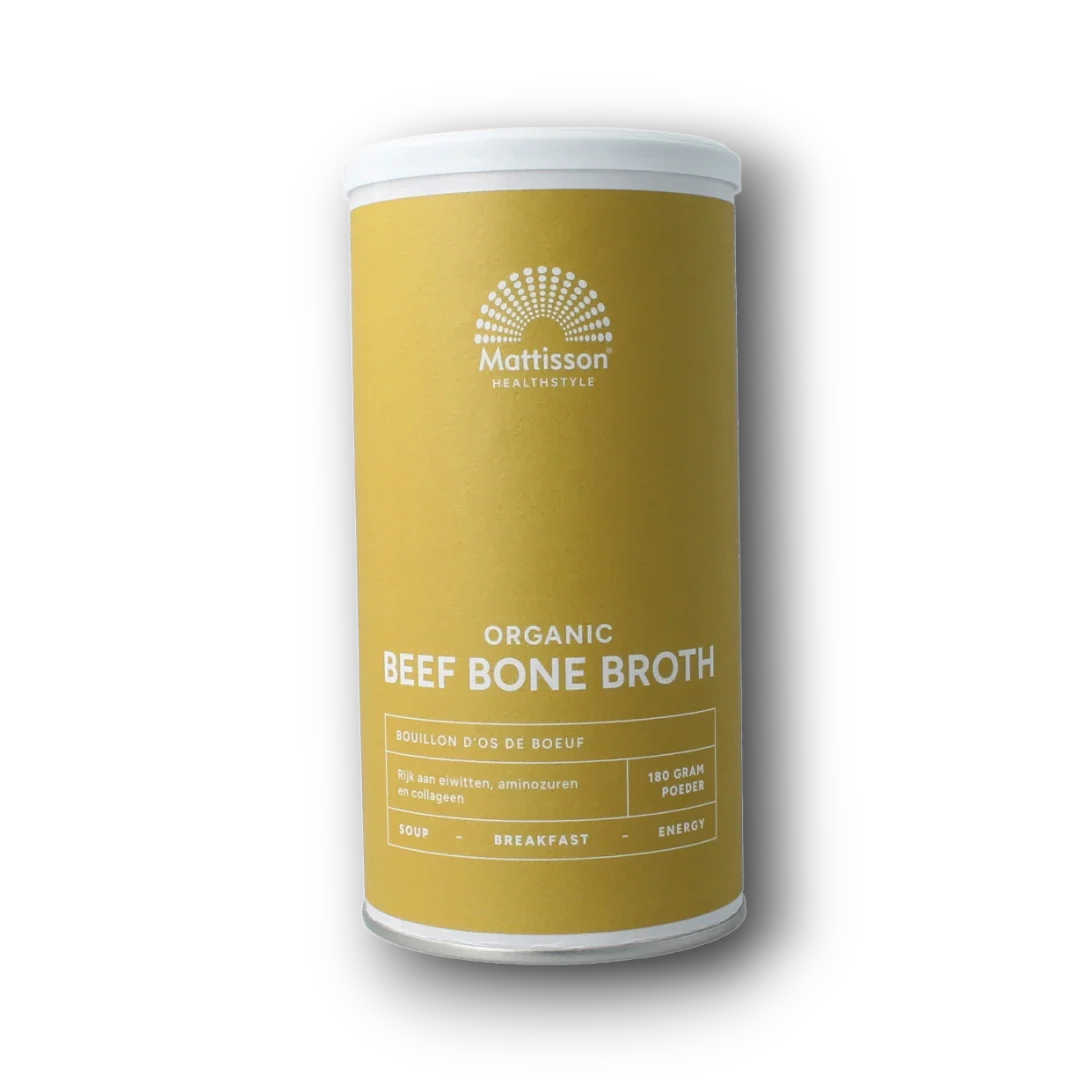 Mattisson Organic beef bone broth botten bouillon bio 180.00 Gram