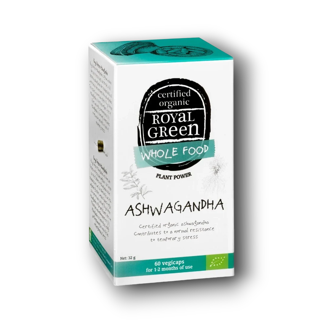 Royal Green Ashwagandha bio 60.00 Vegetarische capsules