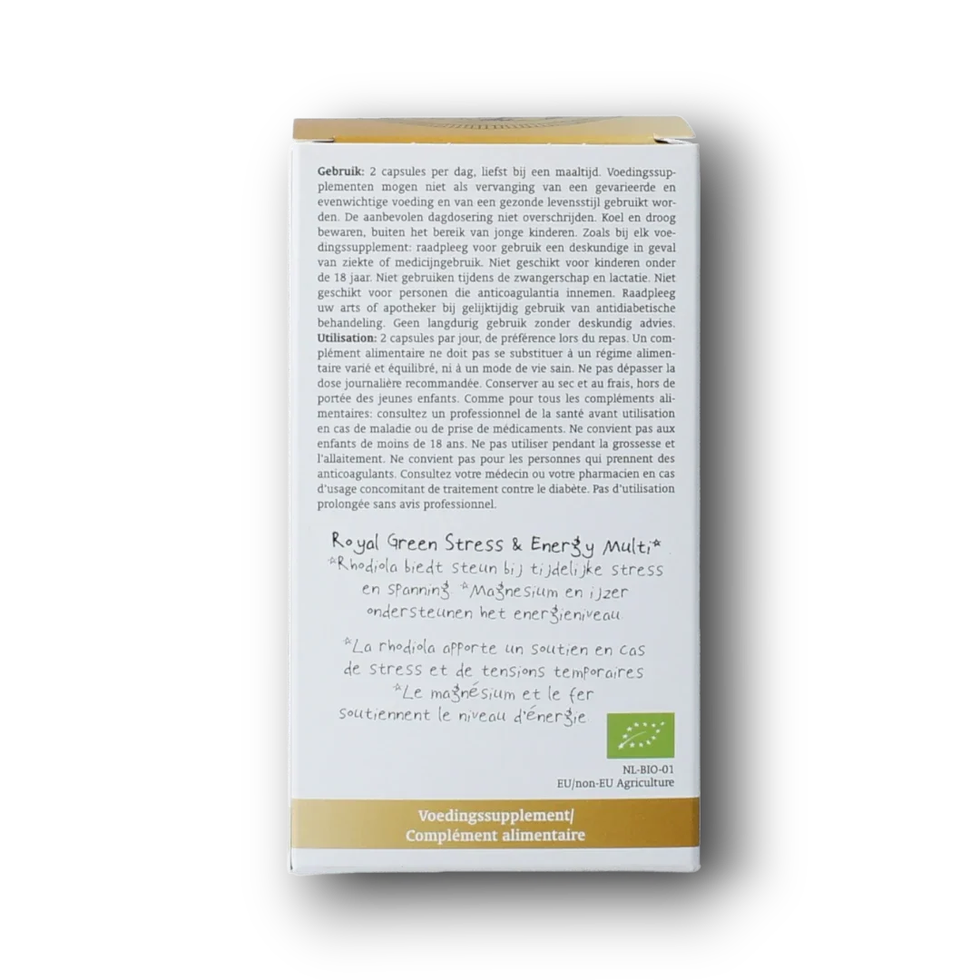 Royal Green Stress & energy multi bio 60.00 Vegetarische capsules