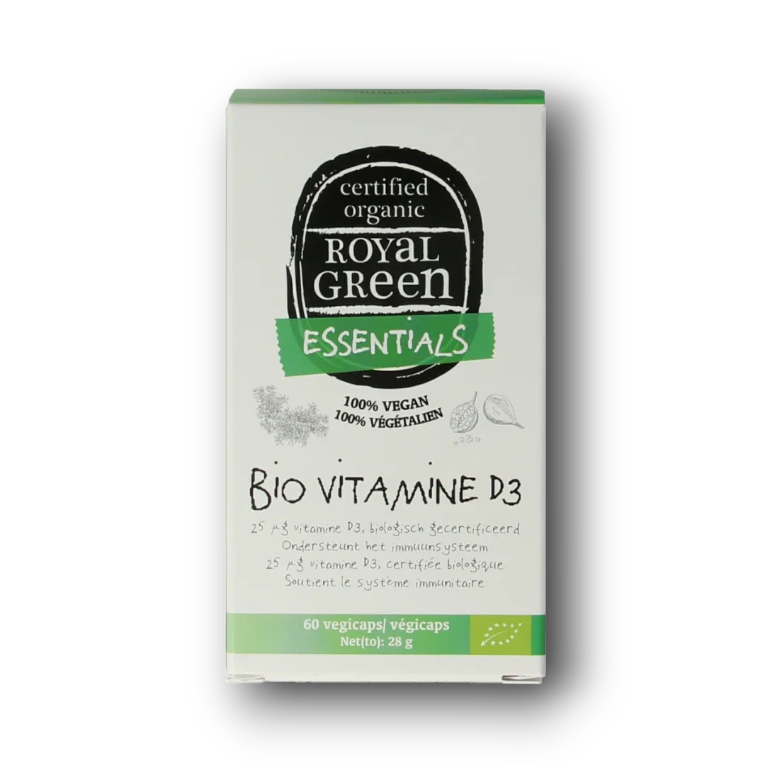 Royal Green Vitamine D3 bio 60.00 Vegetarische capsules