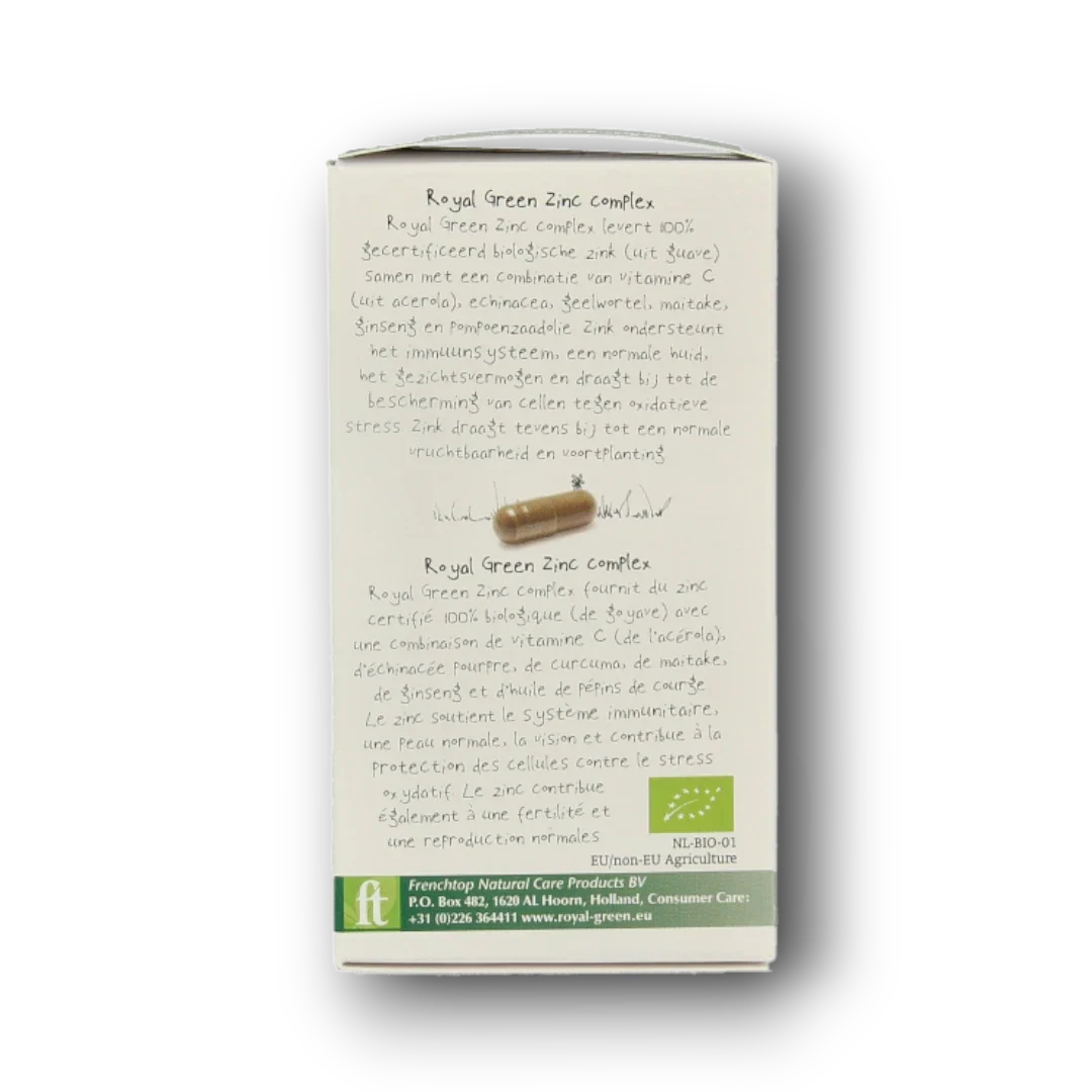 Royal Green Zinc complex bio 60 Vegetarische capsules