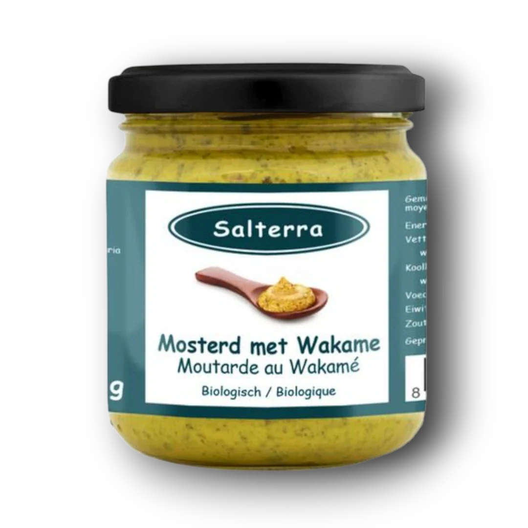 Salterra Mosterd met wakame bio 180.00 Gram
