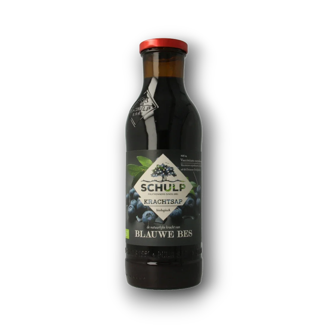Schulp Krachtsap blauwe bessensap puur bio 750 Milliliter