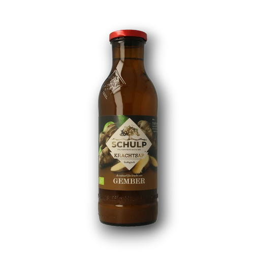Schulp Krachtsap gembersap puur bio 750.00 Milliliter