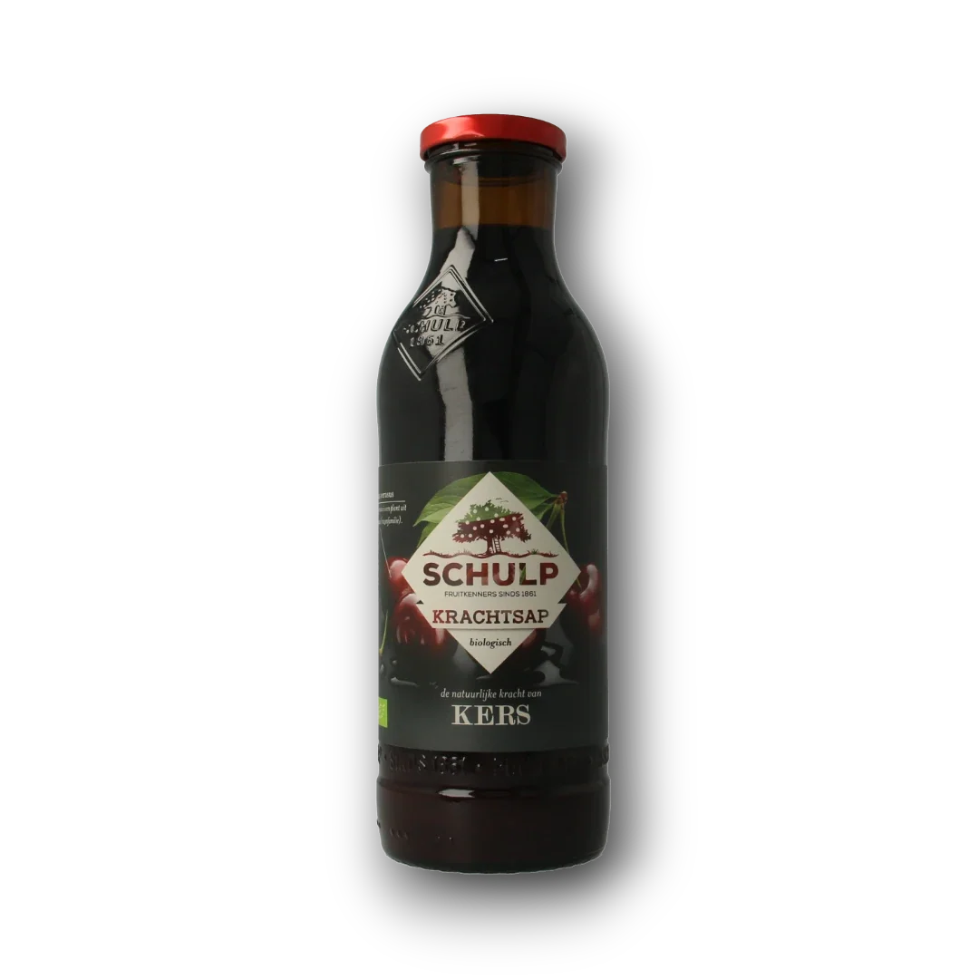 Schulp Krachtsap kersensap puur bio 750.00 Milliliter