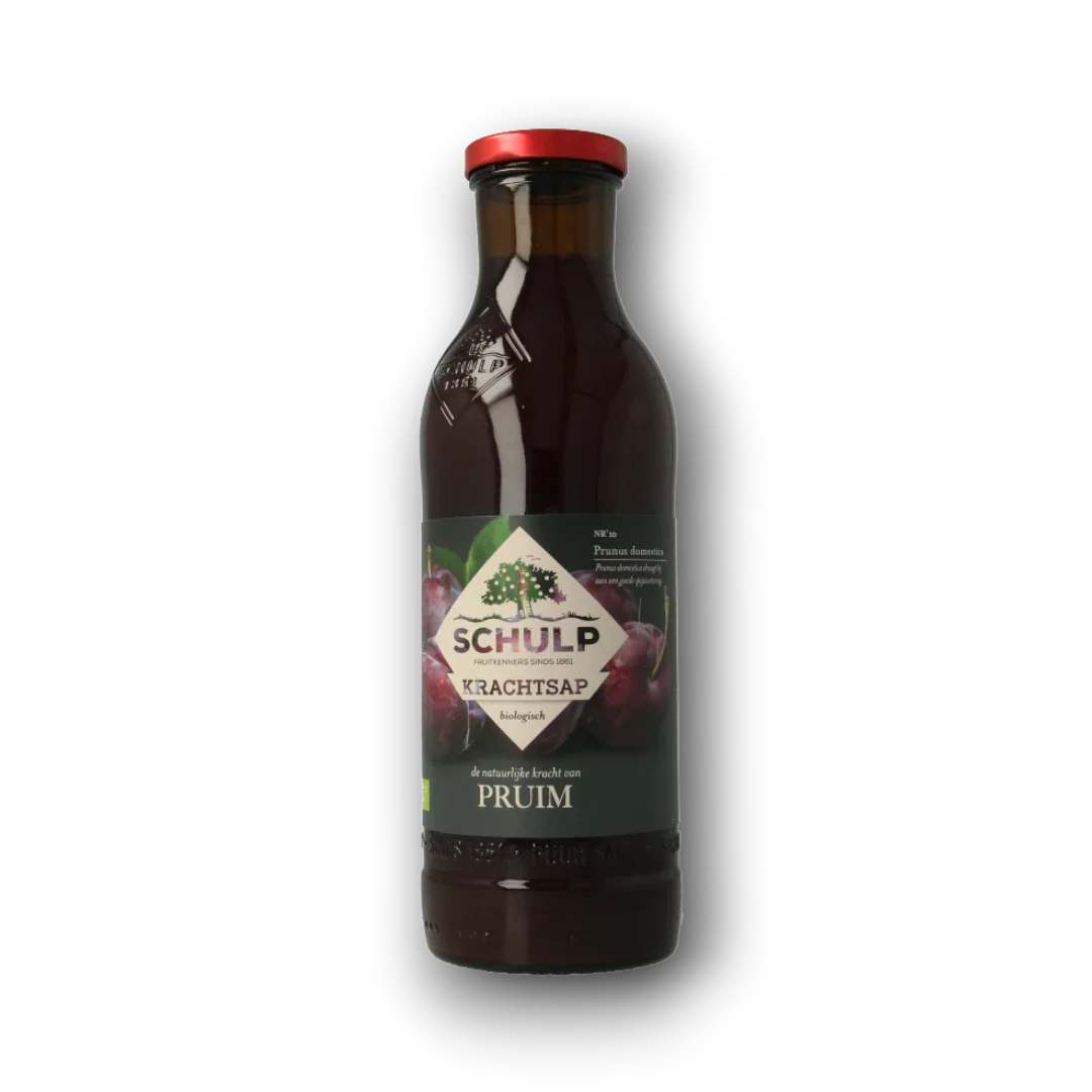 Schulp Krachtsap pruimensap puur bio 750 Milliliter