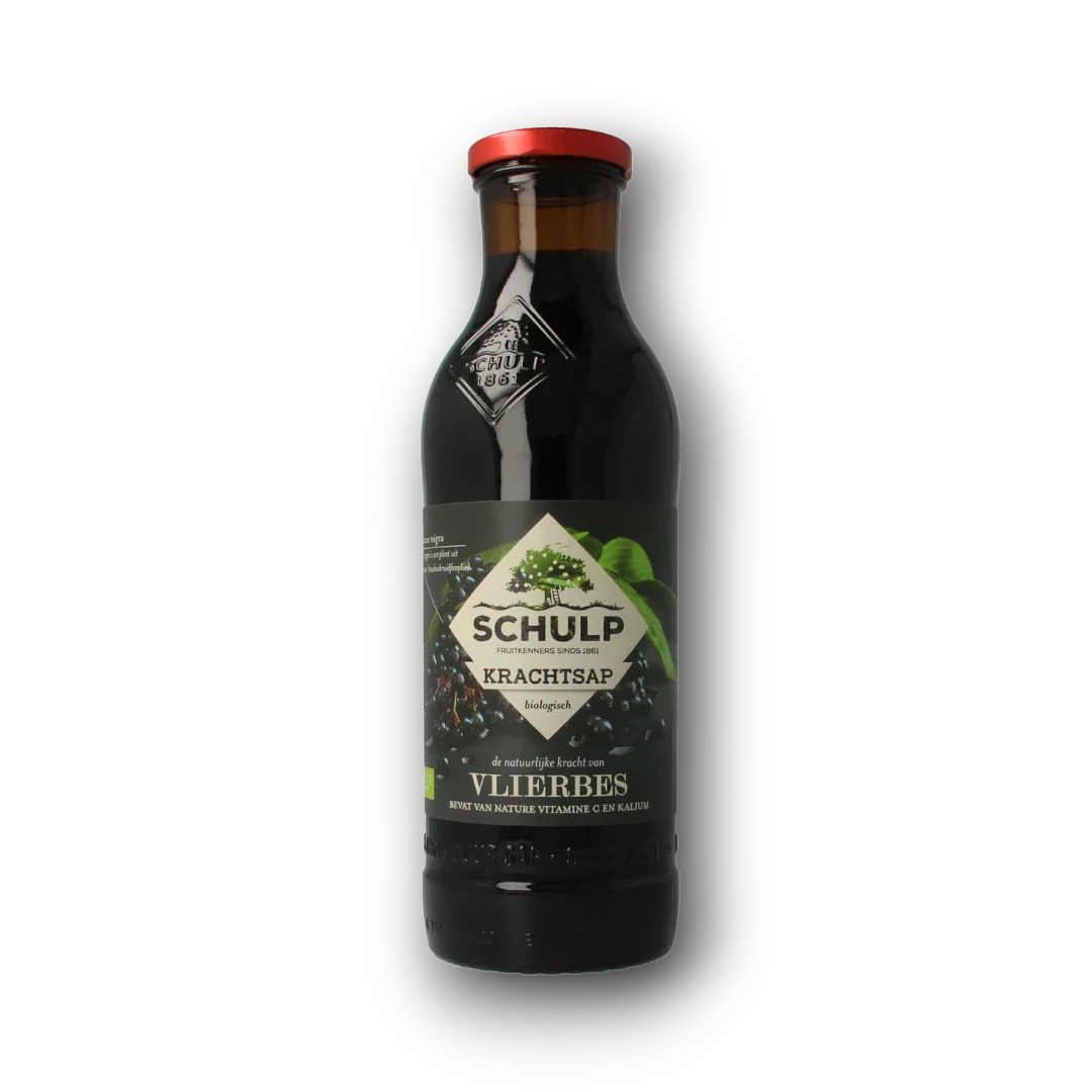 Schulp Krachtsap vlierbessensap puur bio 750.00 Milliliter
