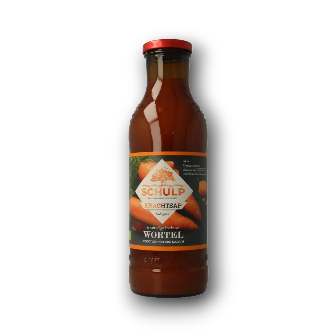 Schulp Krachtsap wortelsap puur bio 750.00 Milliliter