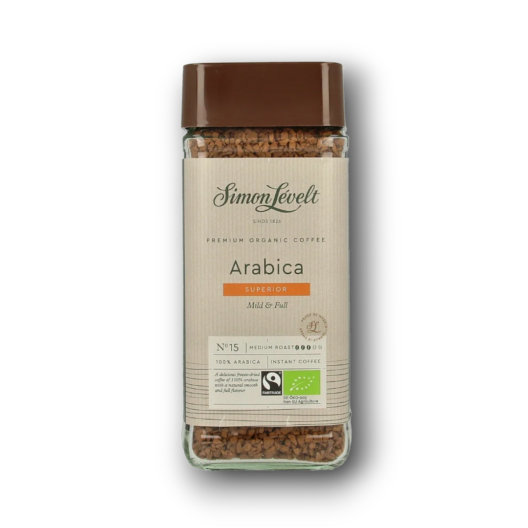 Simon Levelt Cafe organico Arabica instant bio 100.00 Gram
