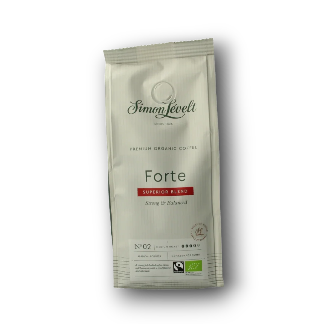Simon Levelt Cafe organico forte snelfilter bio 250 Gram