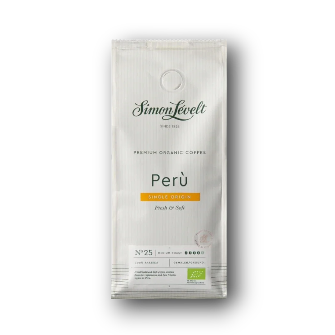 Simon Levelt Cafe organico Peru Tunki snelfilter bio 250 Gram