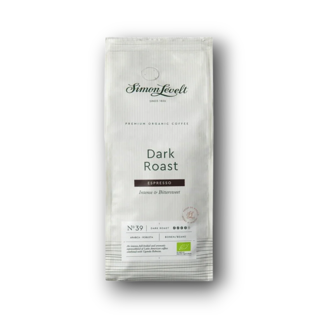 Simon Levelt Espresso dark roast bonen bio 1 Kilogram
