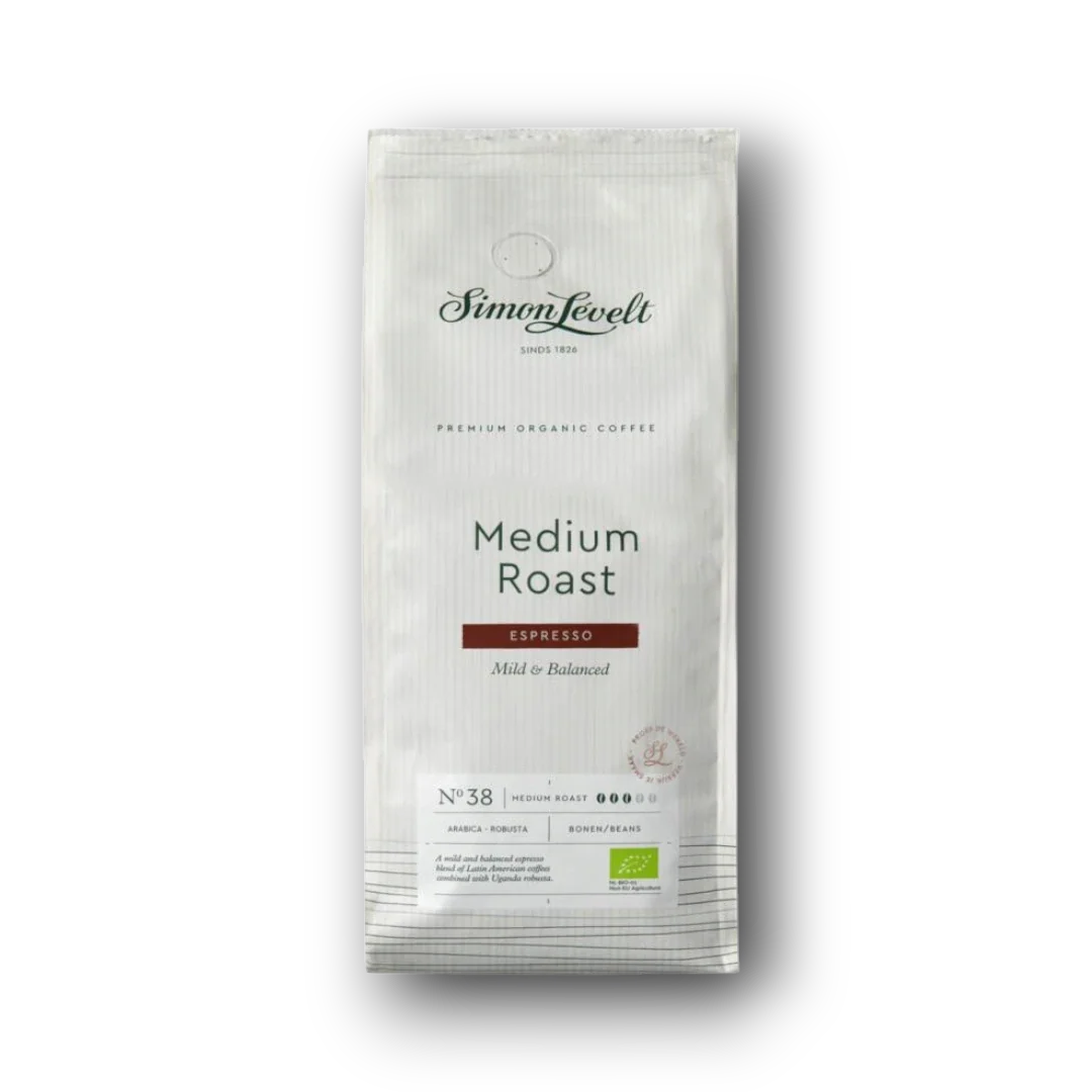 Simon Levelt Espresso medium roast bonen bio 1.00 Kilogram