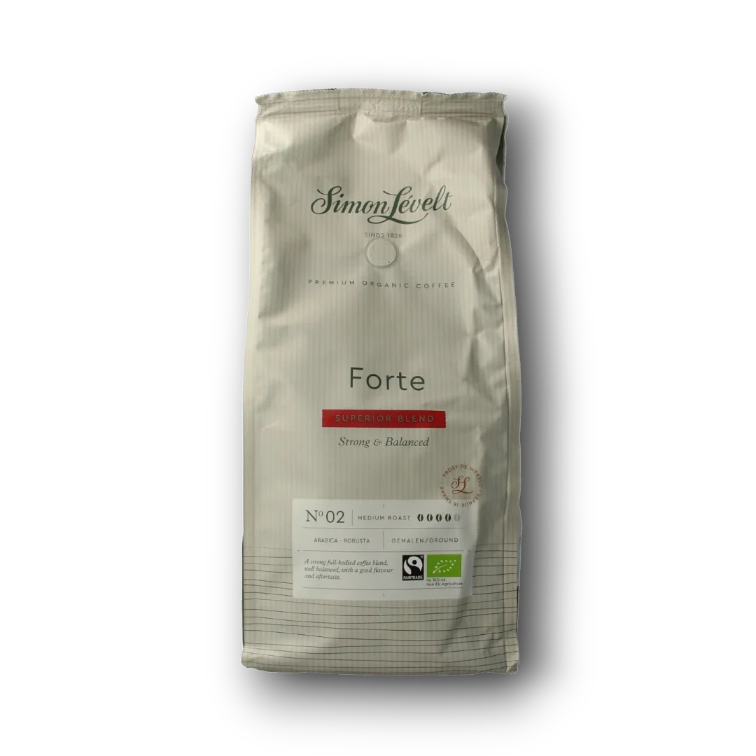 Simon Levelt Forte superior blend gemalen koffie bio 1.00 Kilogram