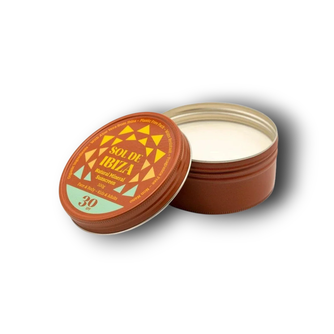 Sol De Ibiza Zonnebrand blikje vegan SPF30 100.00 Gram