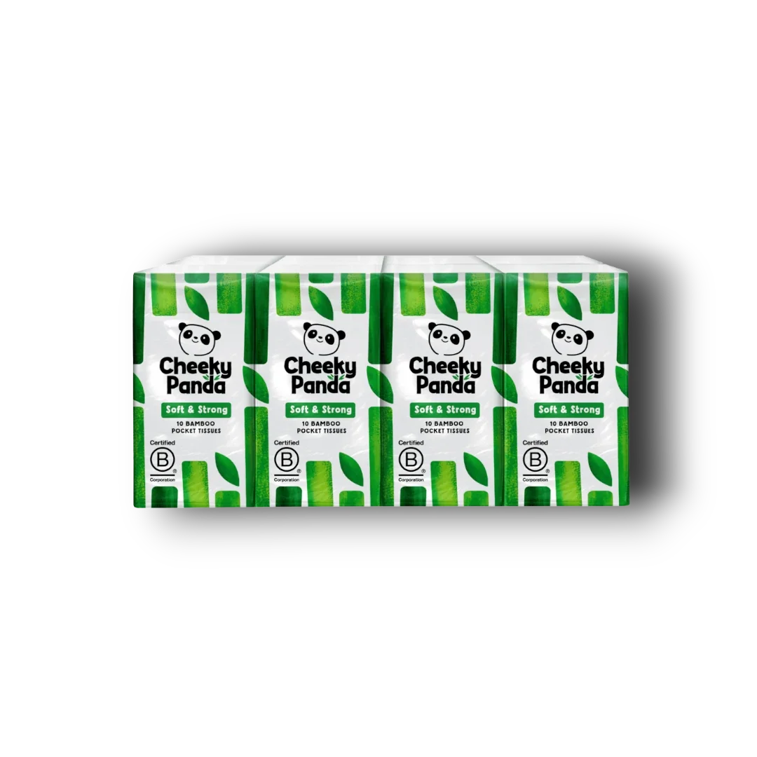 The Cheeky Panda Bamboo zakdoekjes 8 x 10 stuks 8 Stuks