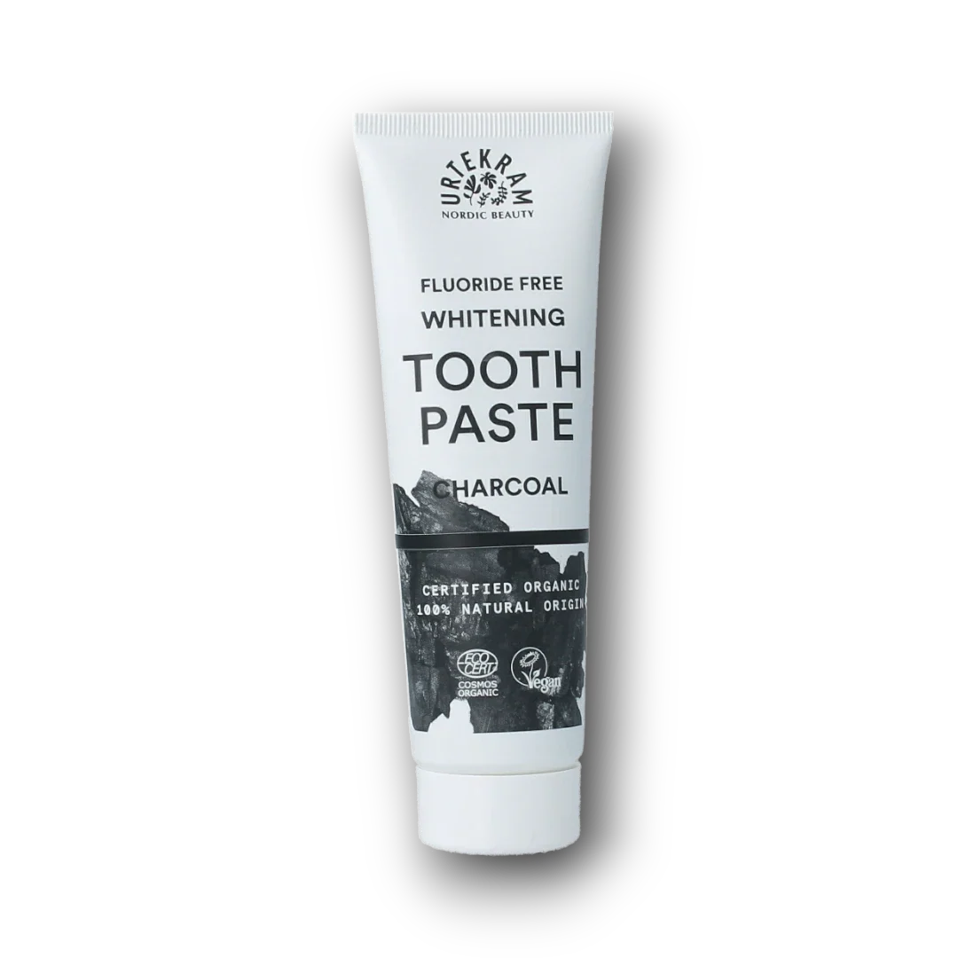 Urtekram Tandpasta actieve kool bio 75.00 Milliliter