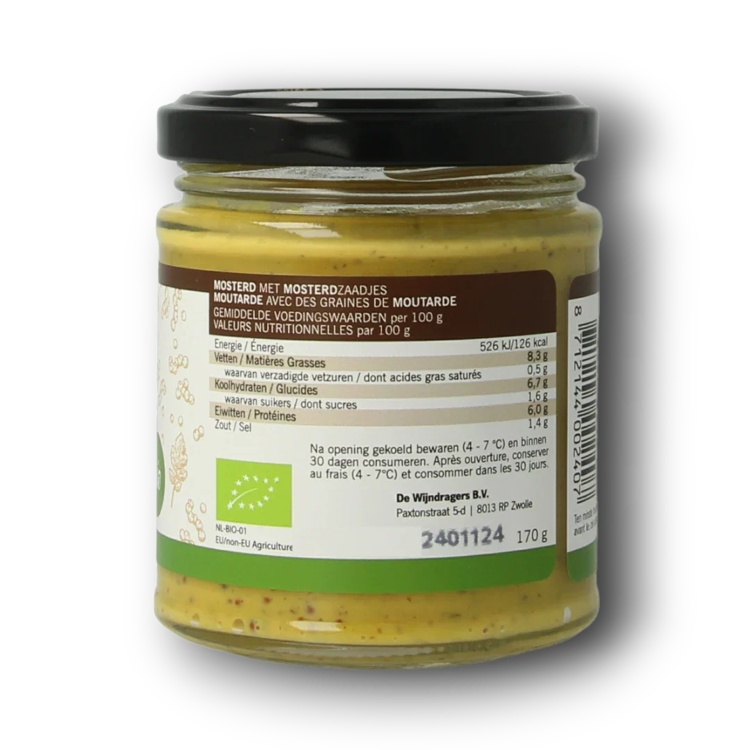 Van Ton Mosterd grof bio 170.00 Gram