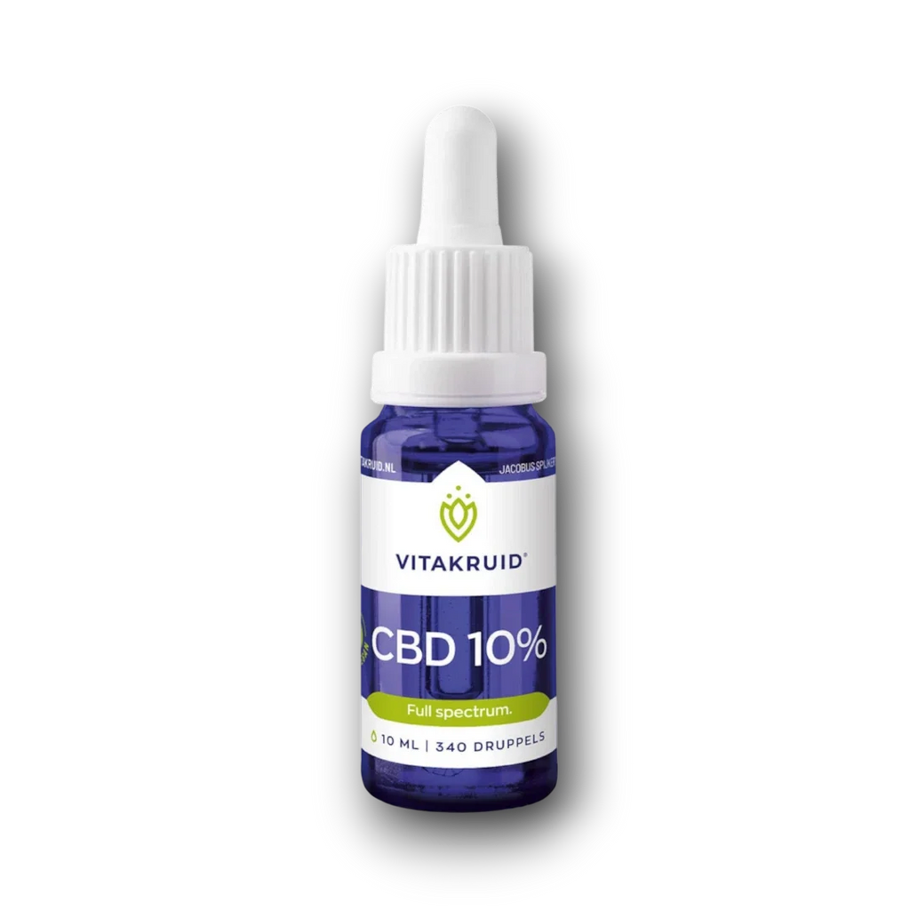 Vitakruid CBD Olie 10% full spectrum met MCT als drager 10.00 Milliliter