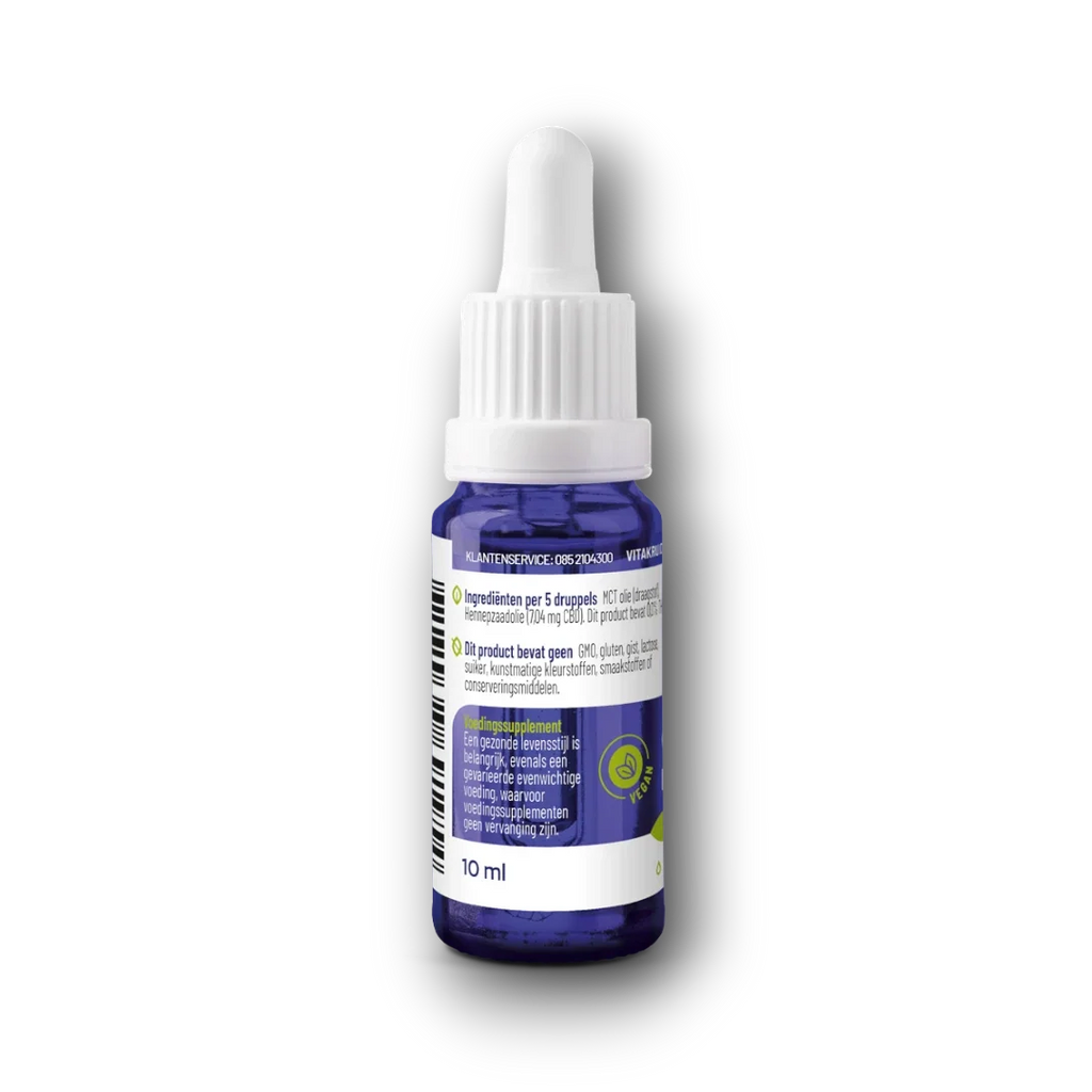 Vitakruid CBD Olie 5% full spectrum met MCT als drager 10.00 Milliliter