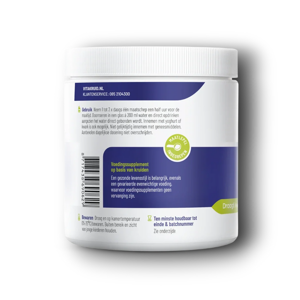 Vitakruid Psyllium 5000 mg & Glucomannan 1000 mg vezels 450.00 Gram