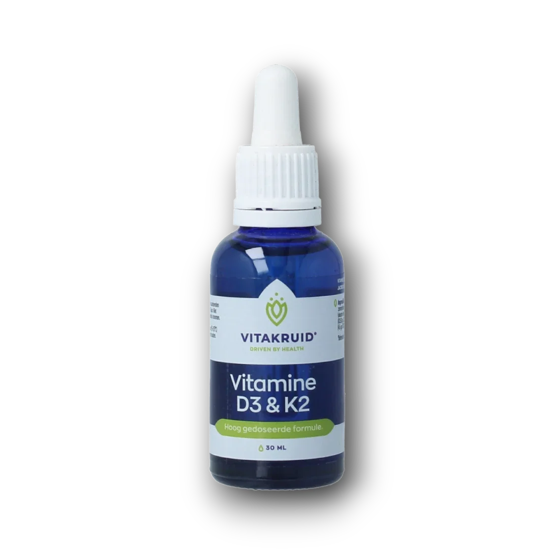 Vitakruid Vitamine D3 & K2 (MenaQ7) met druppelpipet 30.00 Milliliter