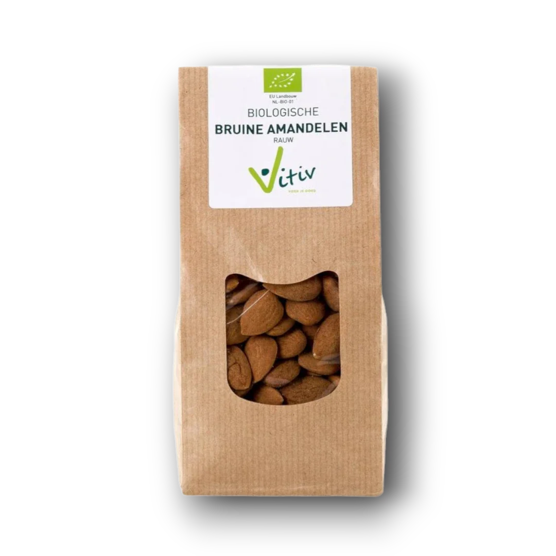 Vitiv Amandelen met vlies bio 500 Gram