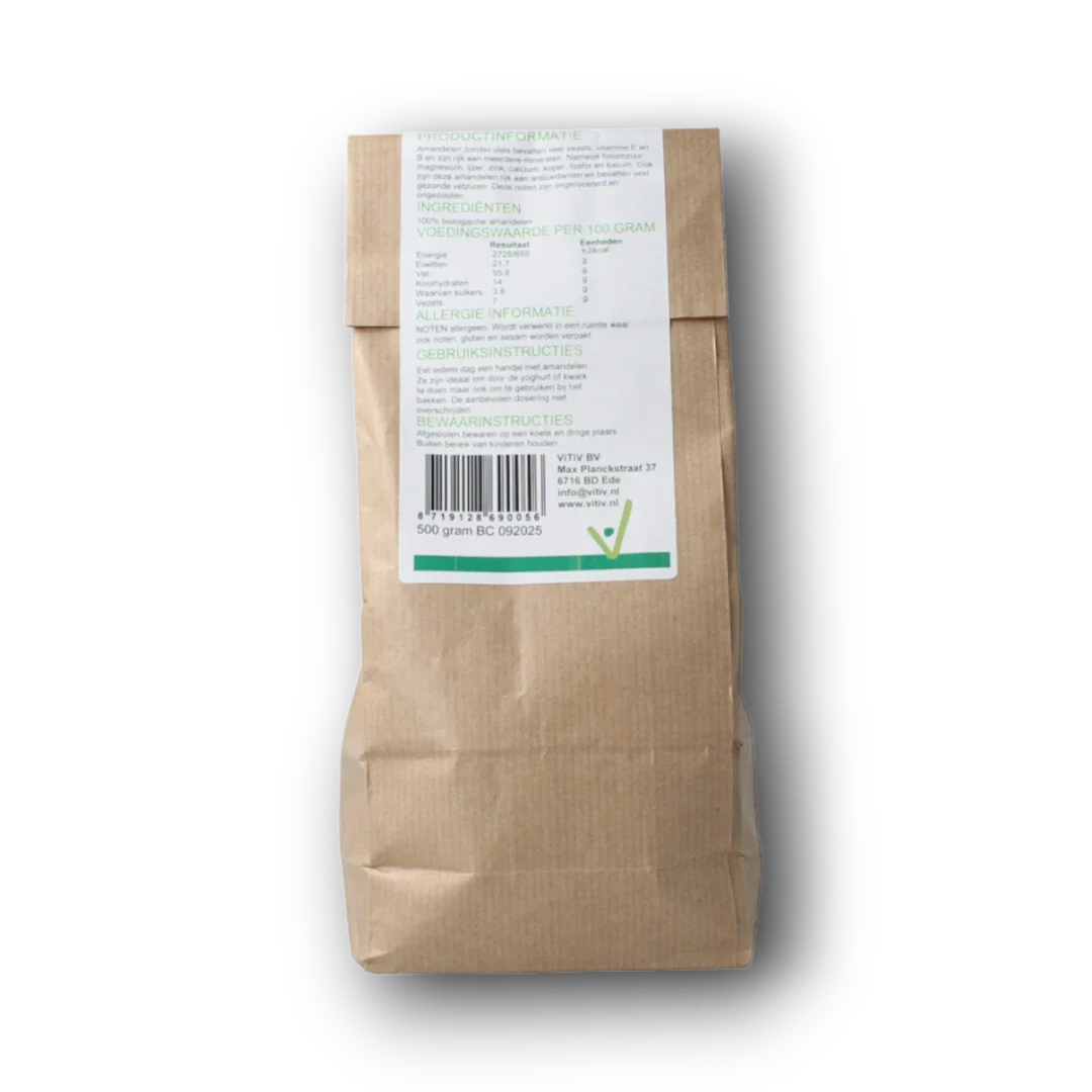 Vitiv Amandelen zonder vlies bio 500 Gram